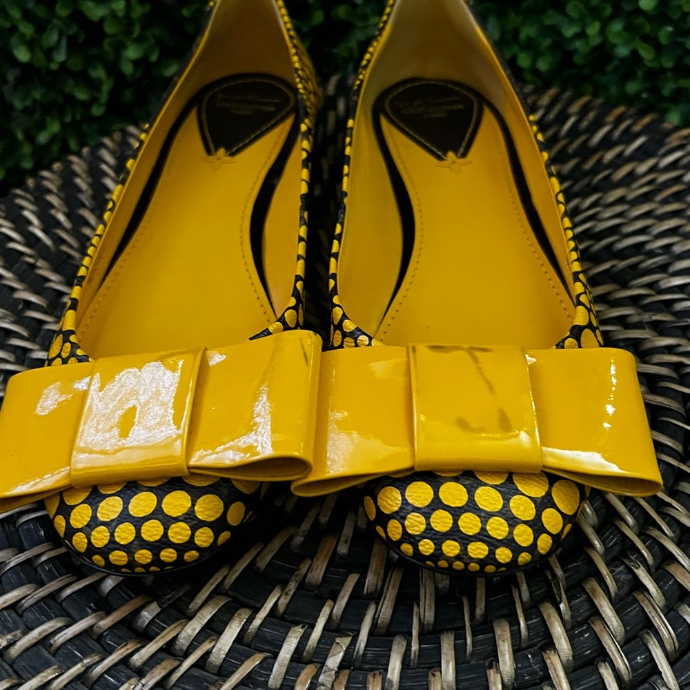 Louis Vuitton Yayoi Kusama yellow dots flat size 39 - Picture 7 of 12